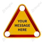 Reflective Aluminum Sign - Reflective Warning Metal Aluminum Traffic Triangle Sign